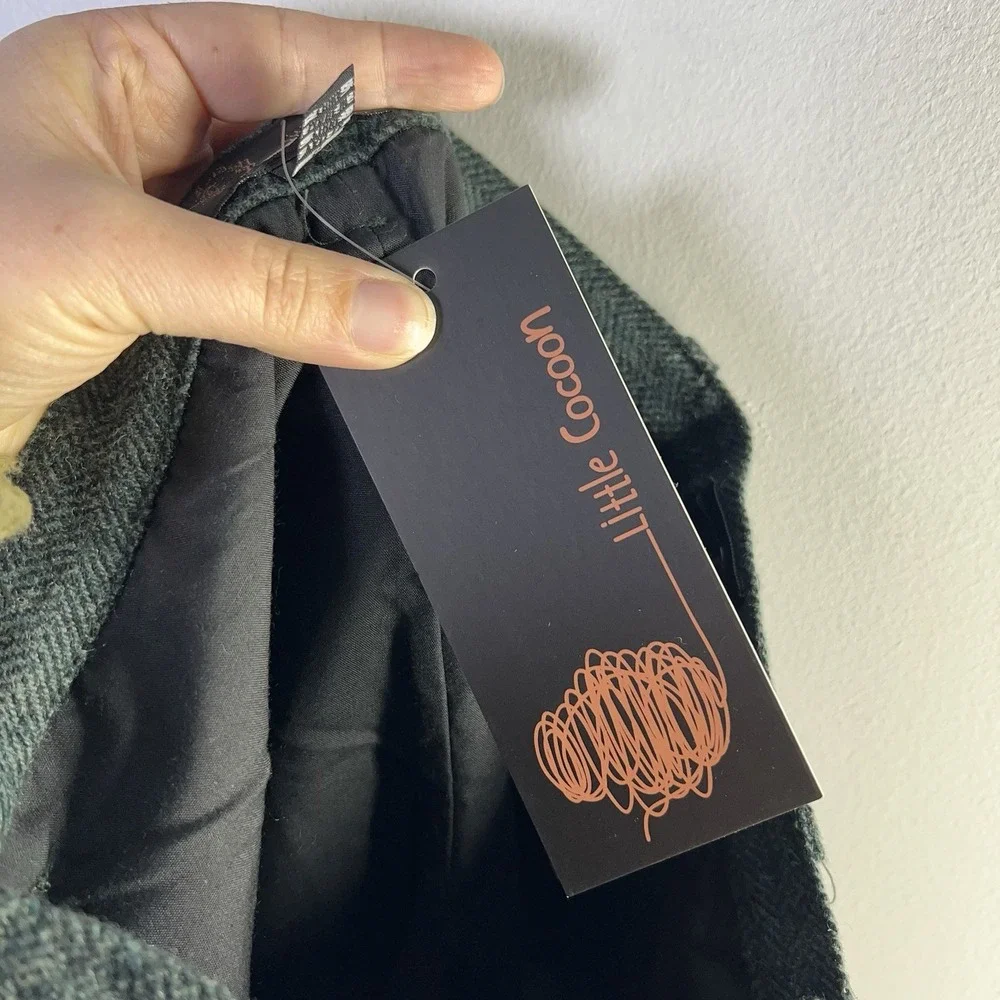 Little Cocoon Boys‎ Sz 8 Green Dress Pants Wool Blend Family Photos Worship